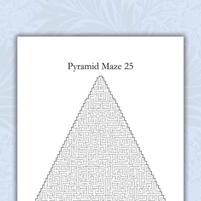 Printable Mazes 25 Hard Pyramid Shaped Mazes Suitable For Clever Kids And Adults PDF