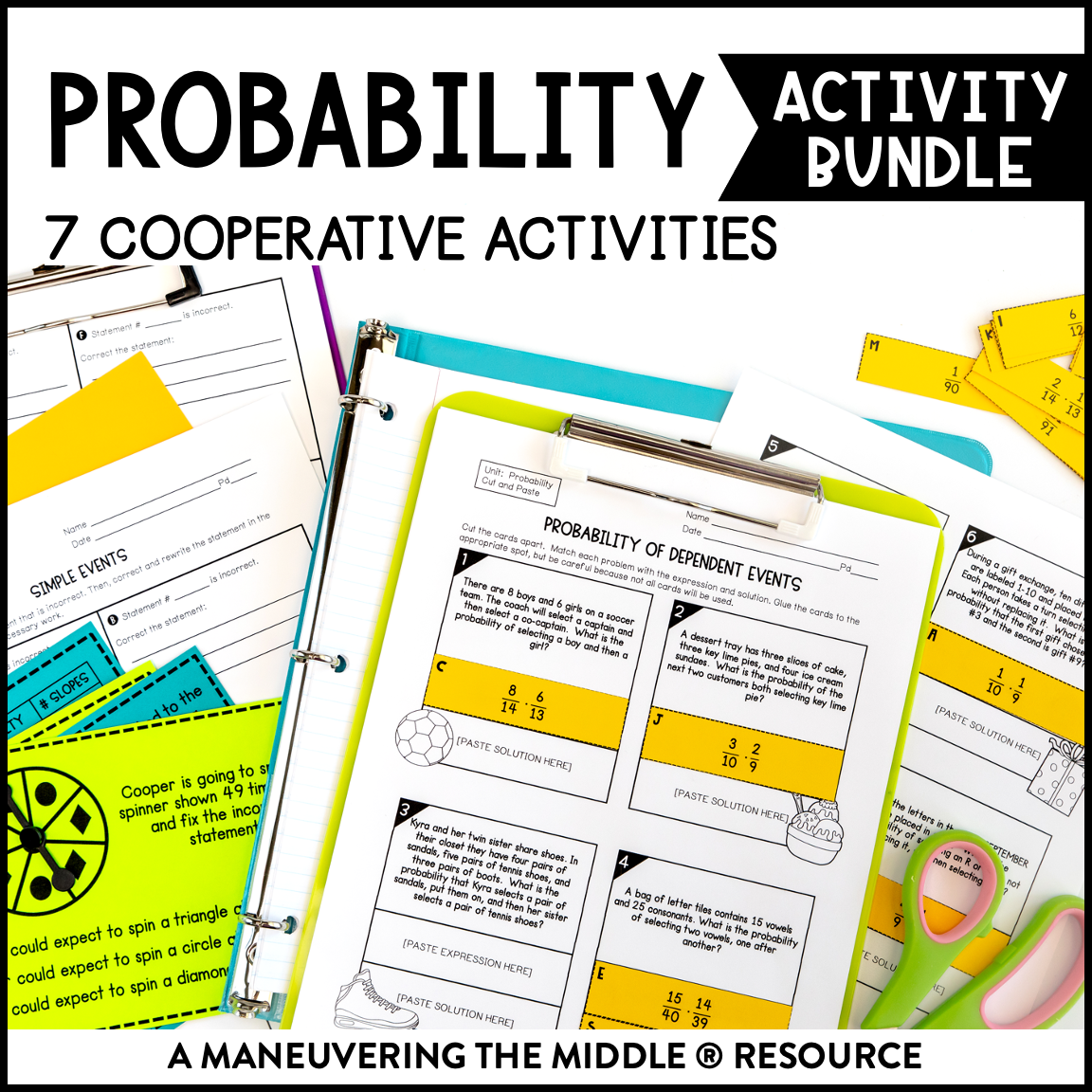 Probability Activity Bundle 7th Grade