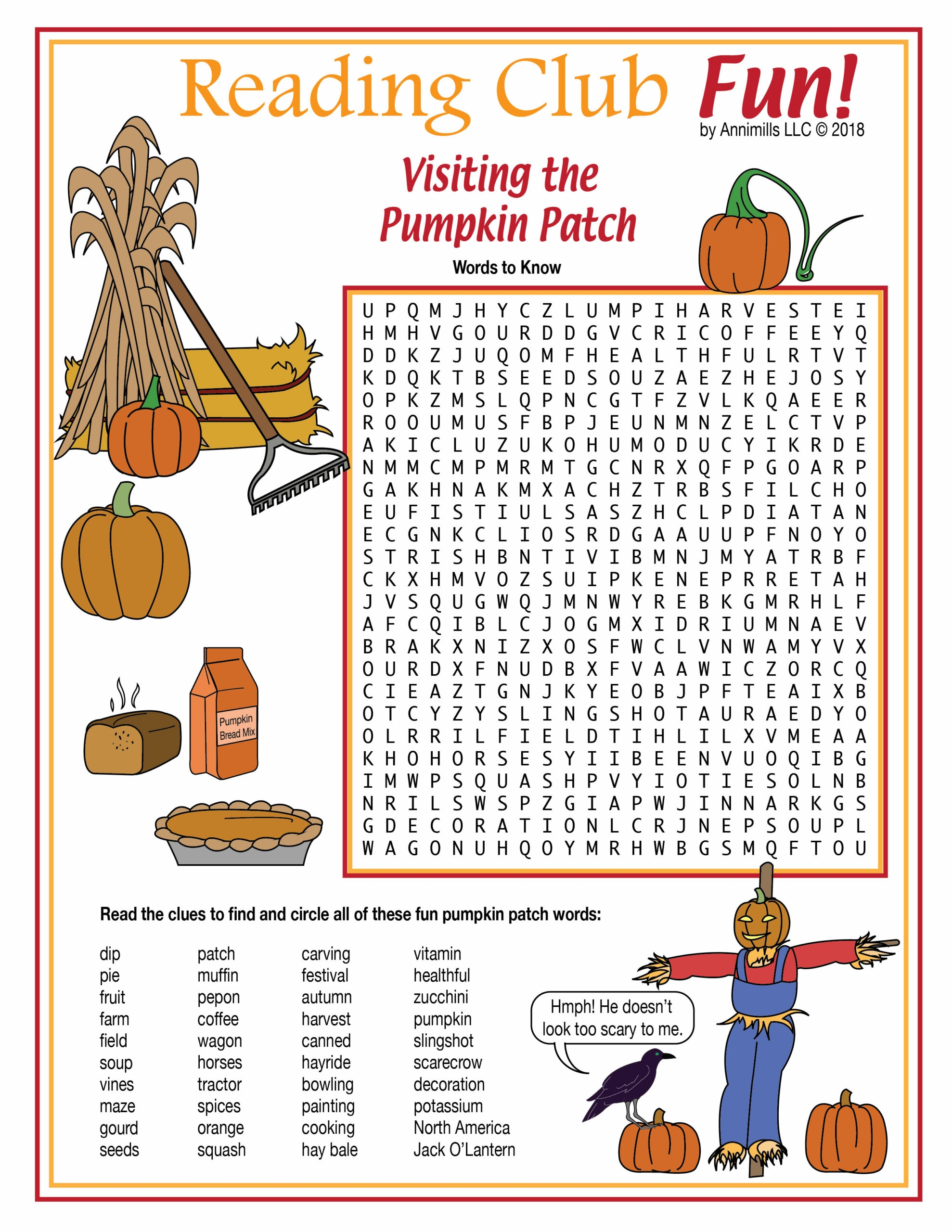Pumpkin Patch Maze Worksheet