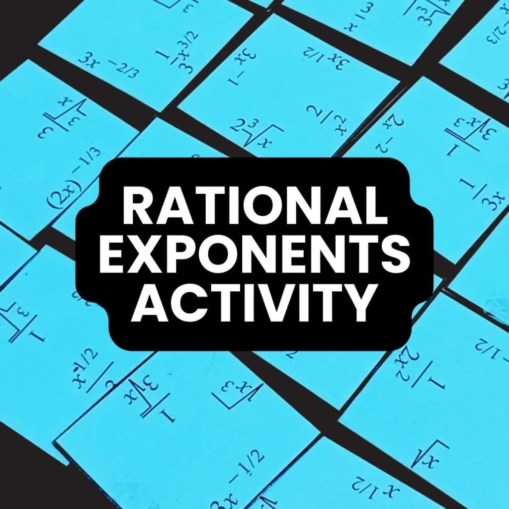 Rational Exponents Activity Square Puzzle Math U003d Love