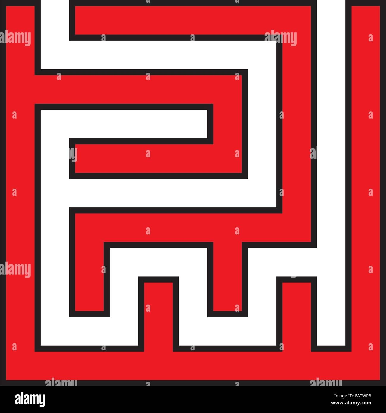 Simple Maze Hi res Stock Photography And Images Alamy