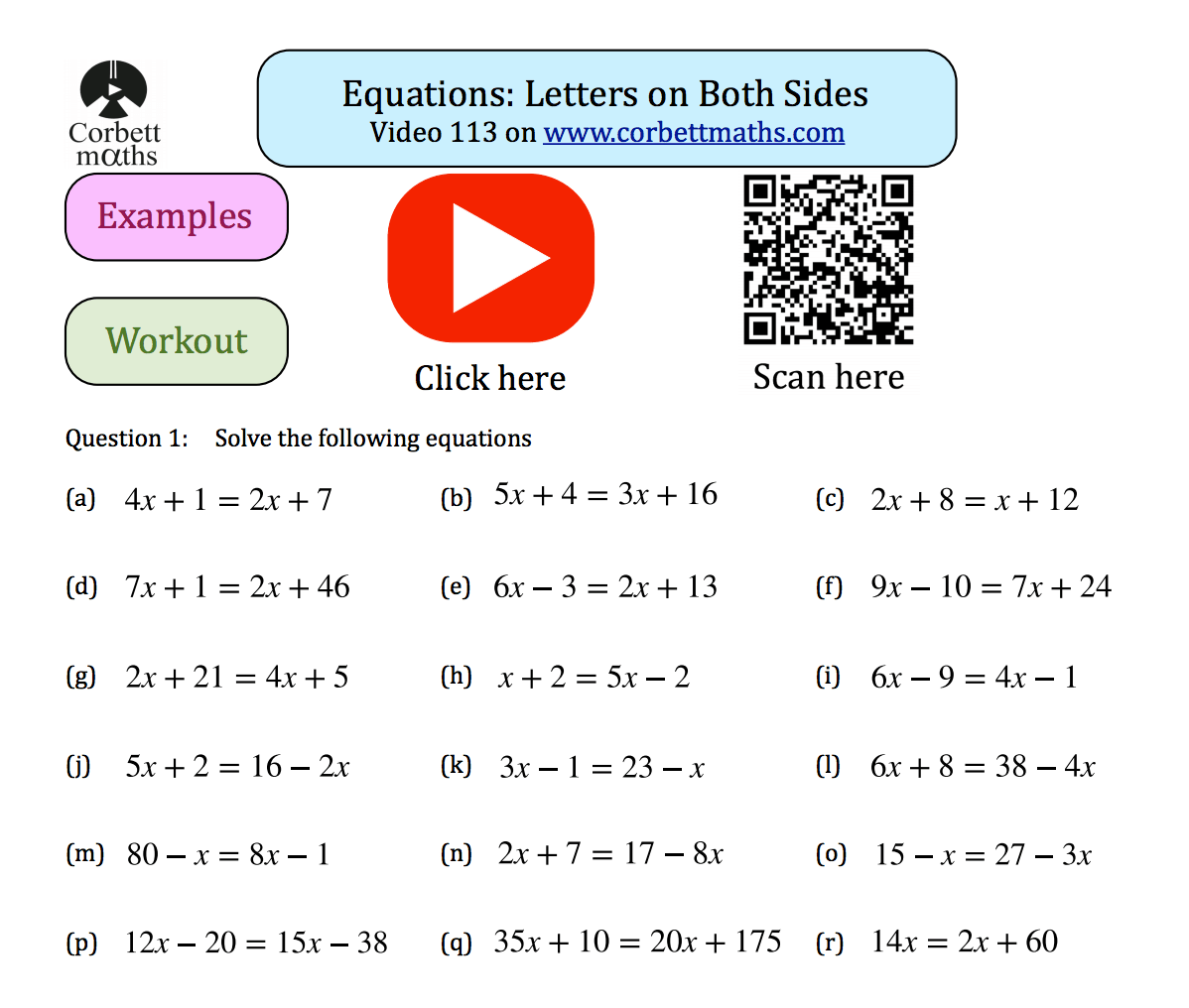 Equations With Variables On Both Sides Worksheet Maze