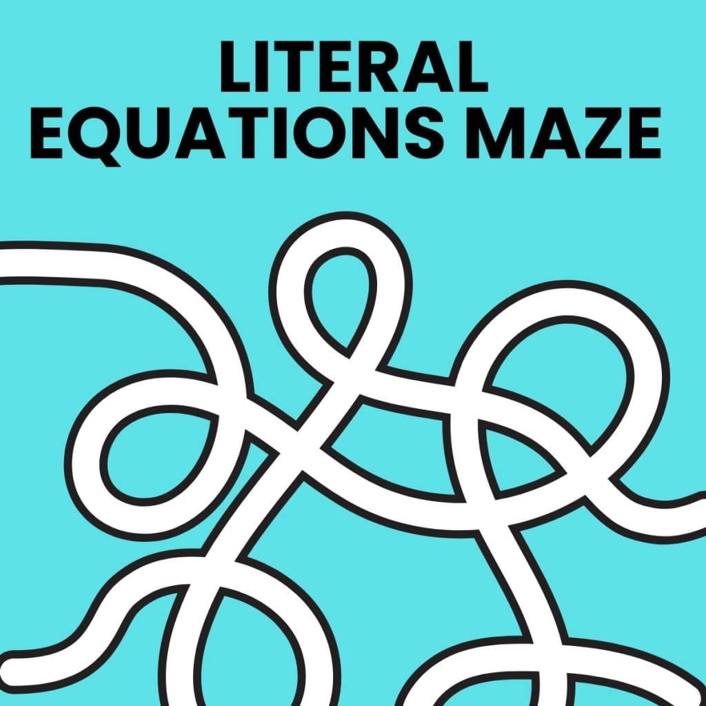 Solving Literal Equations Activities 10 Free Ideas 