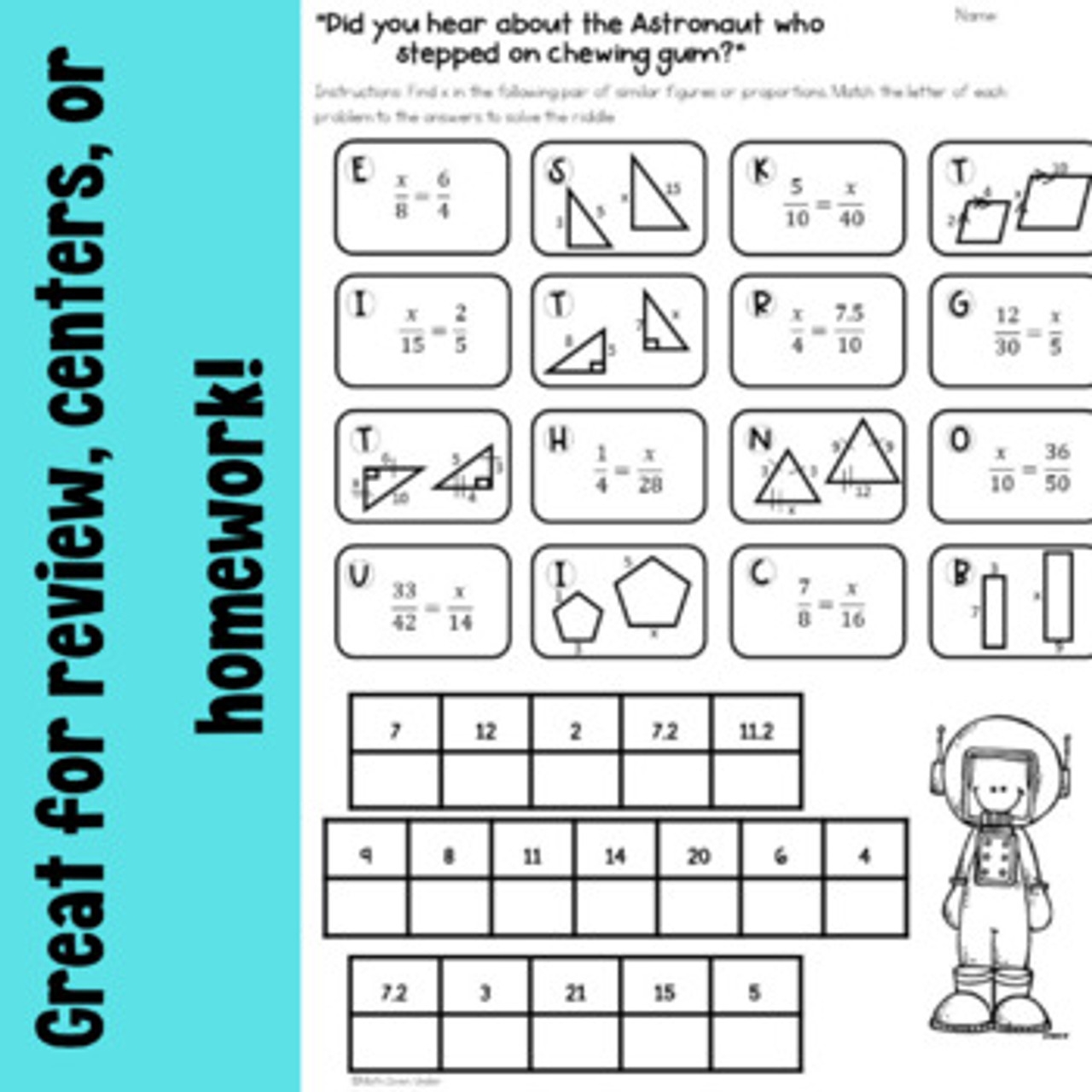 SOLVING PROPORTIONS Maze Riddle Color By Number Coloring Page Worksheets Library