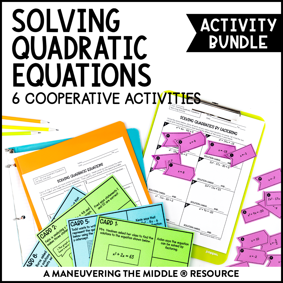 Quadratic Equations Maze Worksheet Answers Version 1 Factoring