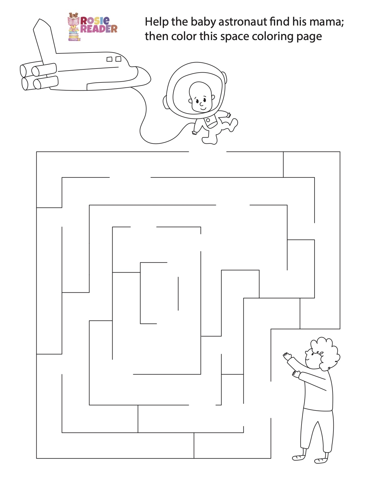 Space Maze Reading Adventures For Kids Ages 3 To 5