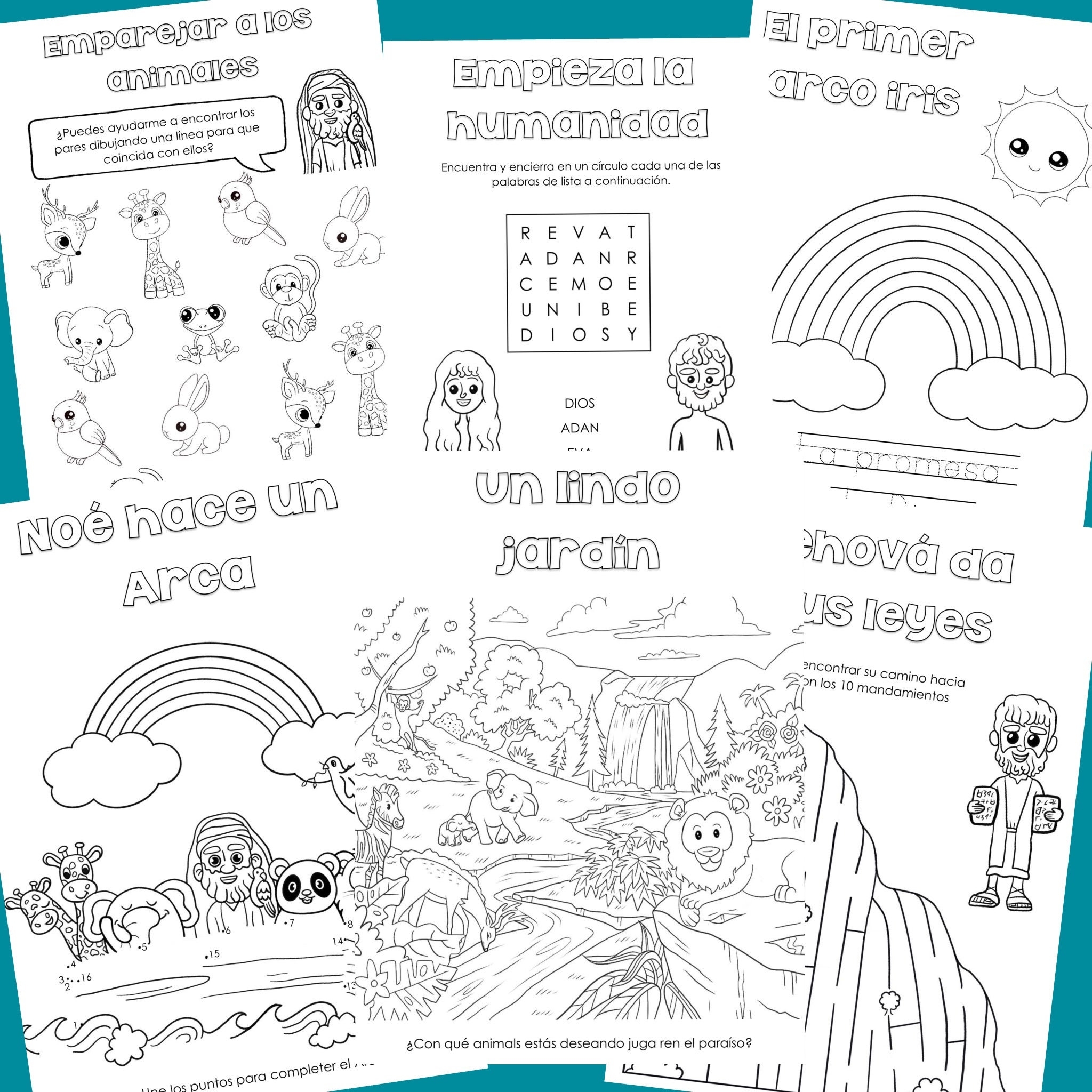 SPANISH JW KIDS Mi Gran Libro De Colorear Historias Biblicas Etsy