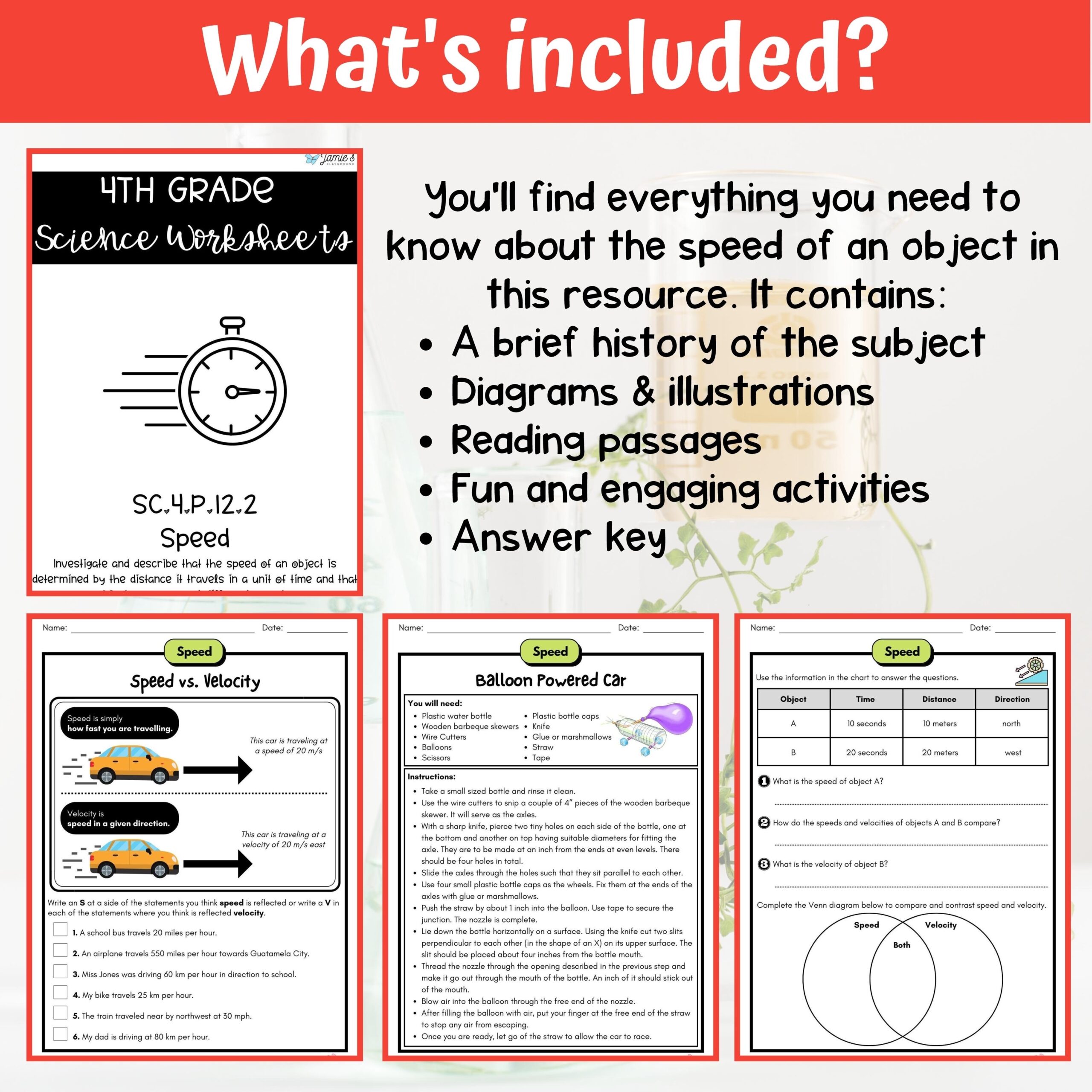 Science Maze Worksheet For Speed