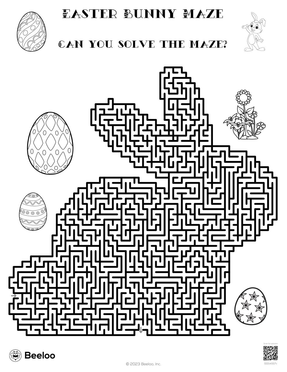 Springtime Easter themed Mazes Beeloo Printable Crafts And Activities For Kids