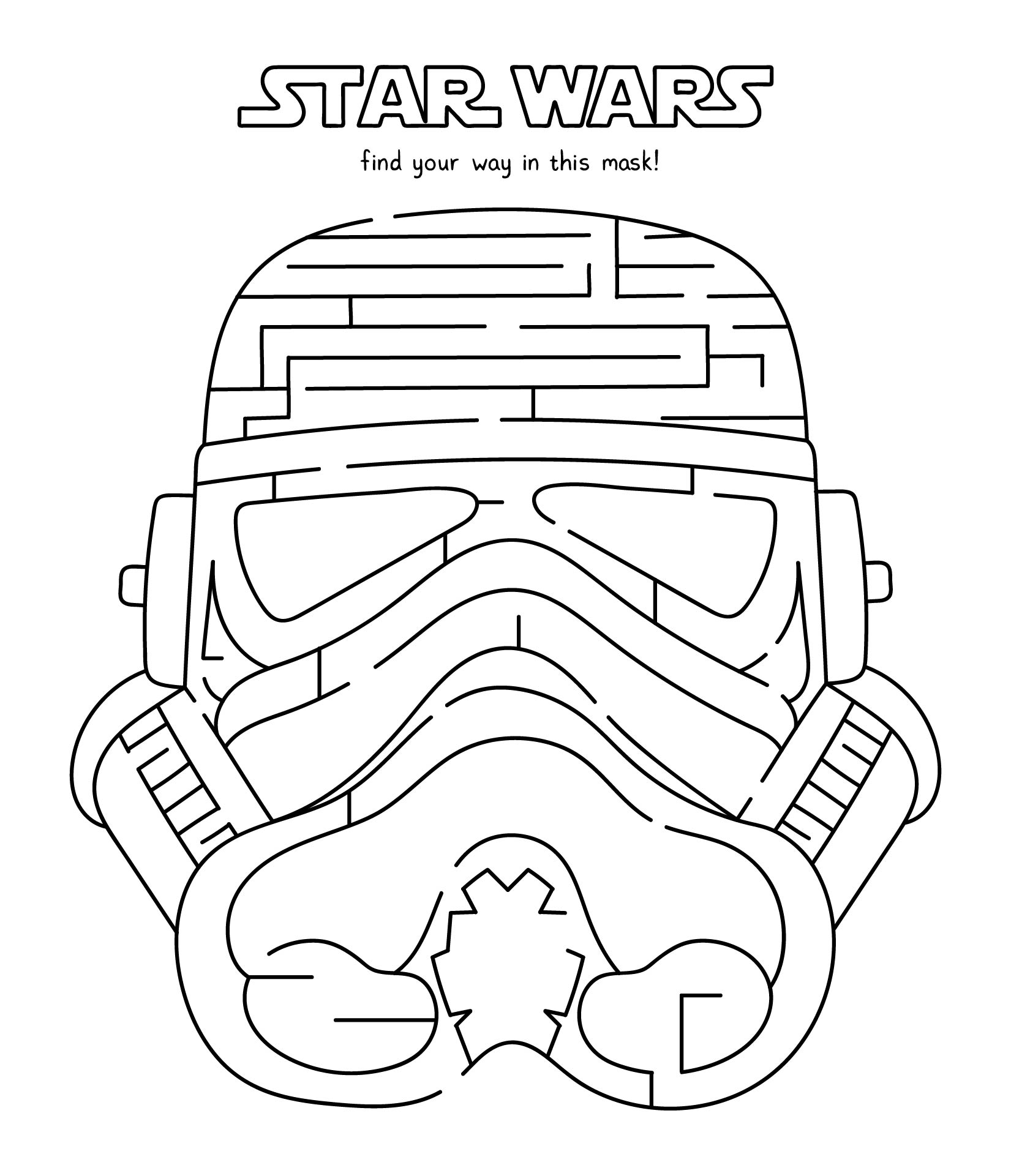 Star Wars Mazes 6 Free PDF Printables Printablee