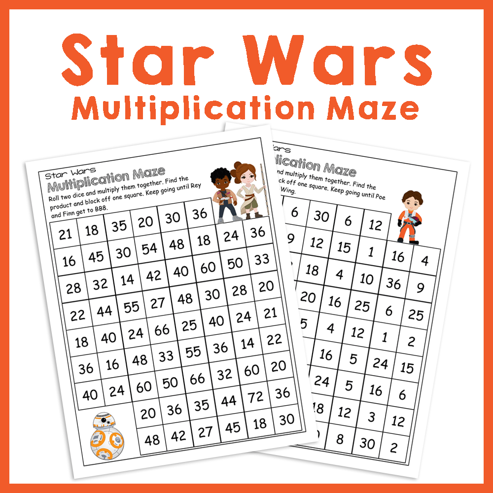 Multiplication Maze Worksheets