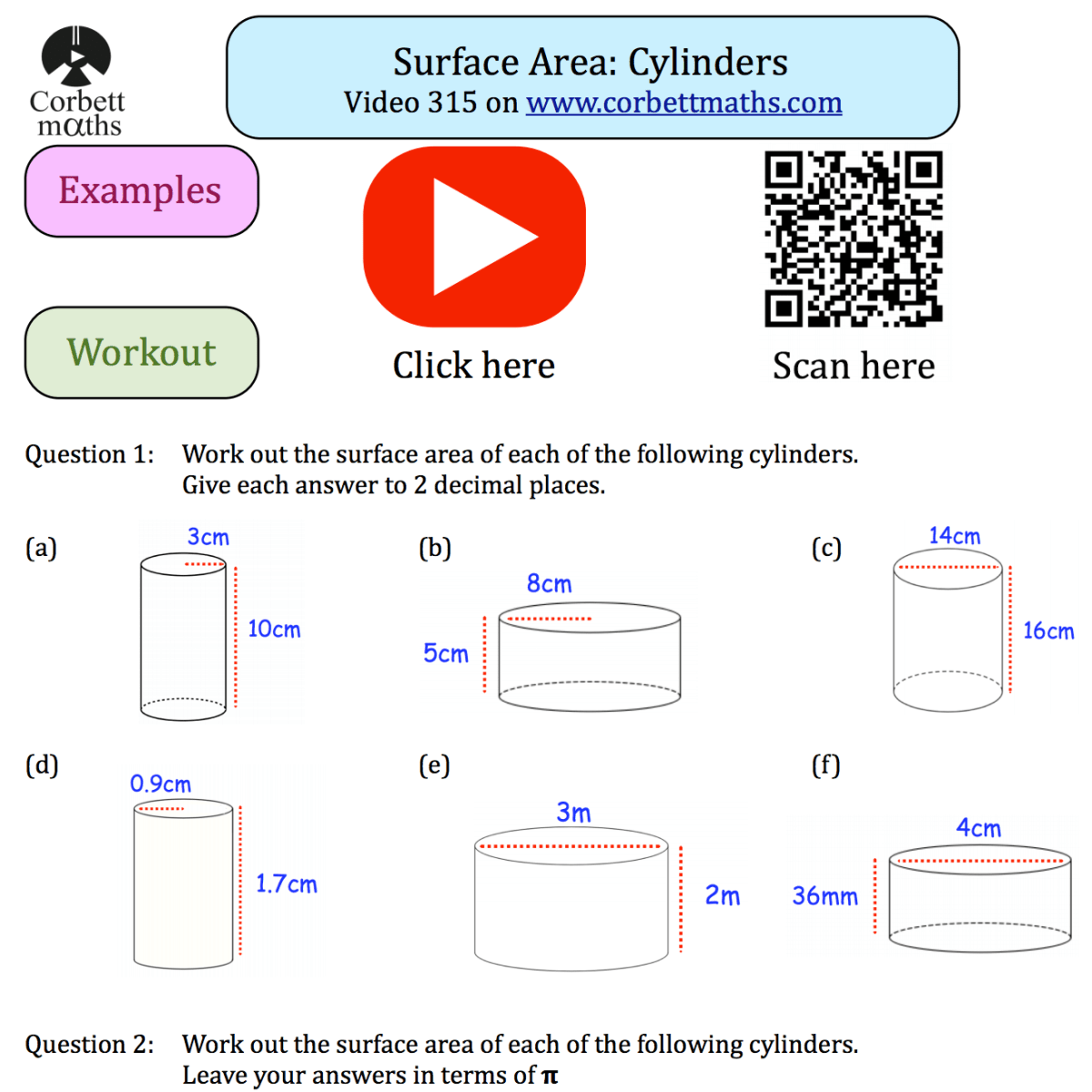 Surface Area Of Cylinders Maze TEK 8 7B Made By Teachers Worksheets Library