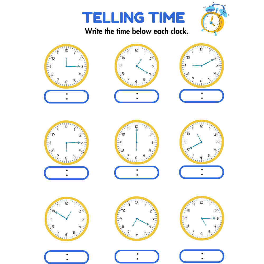 Clock Maze Worksheet