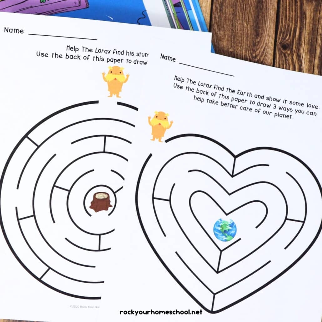 The Lorax Activities With These Fun U0026 Free Mazes Rock Your 