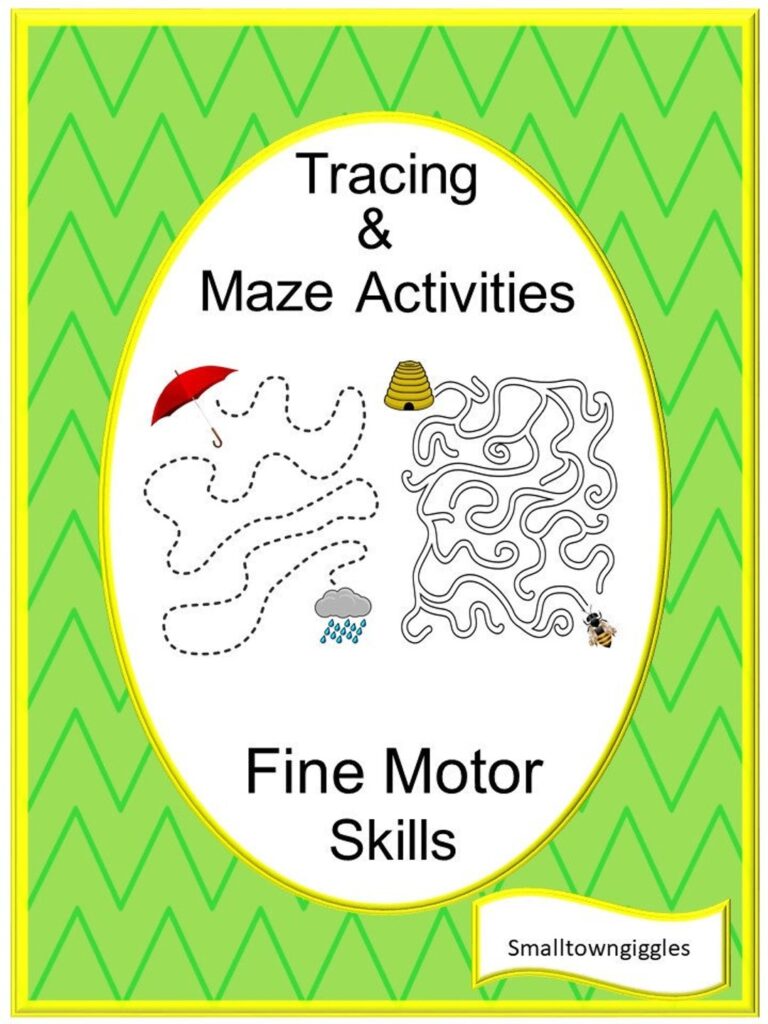 Tracing And Mazes Fine Motor Activities No Prep Printable Worksheets P K K Special Education Centers Early Finishers Digital Download Etsy