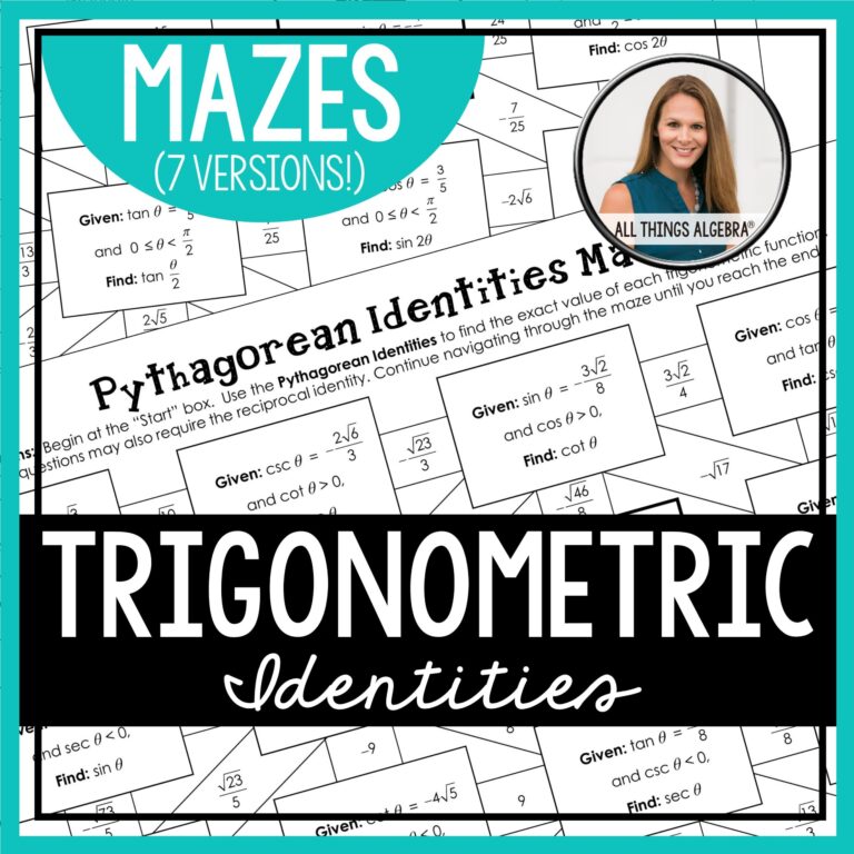 Trigonometric Identities Mazes