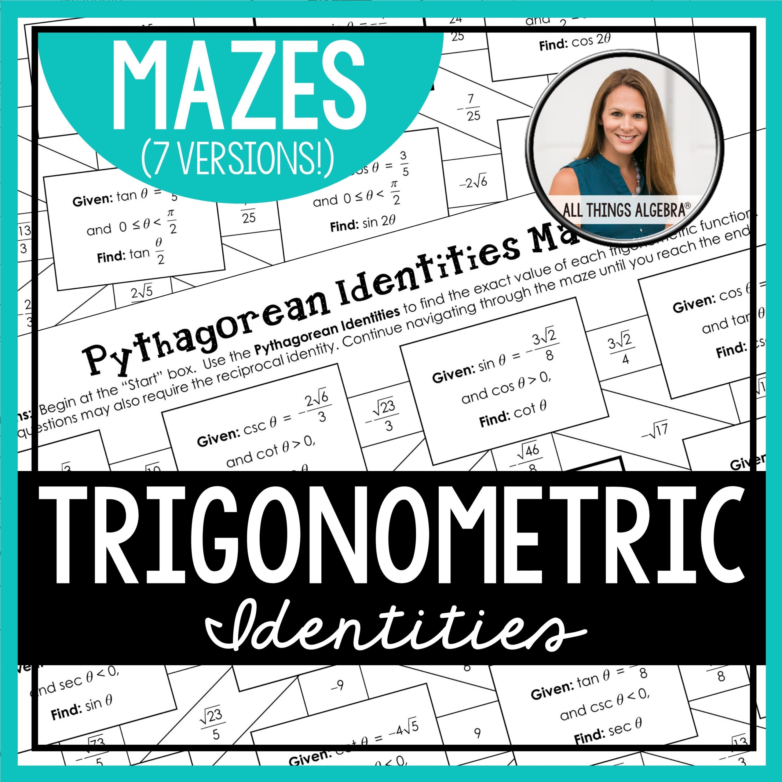Trigonometric Identities Mazes