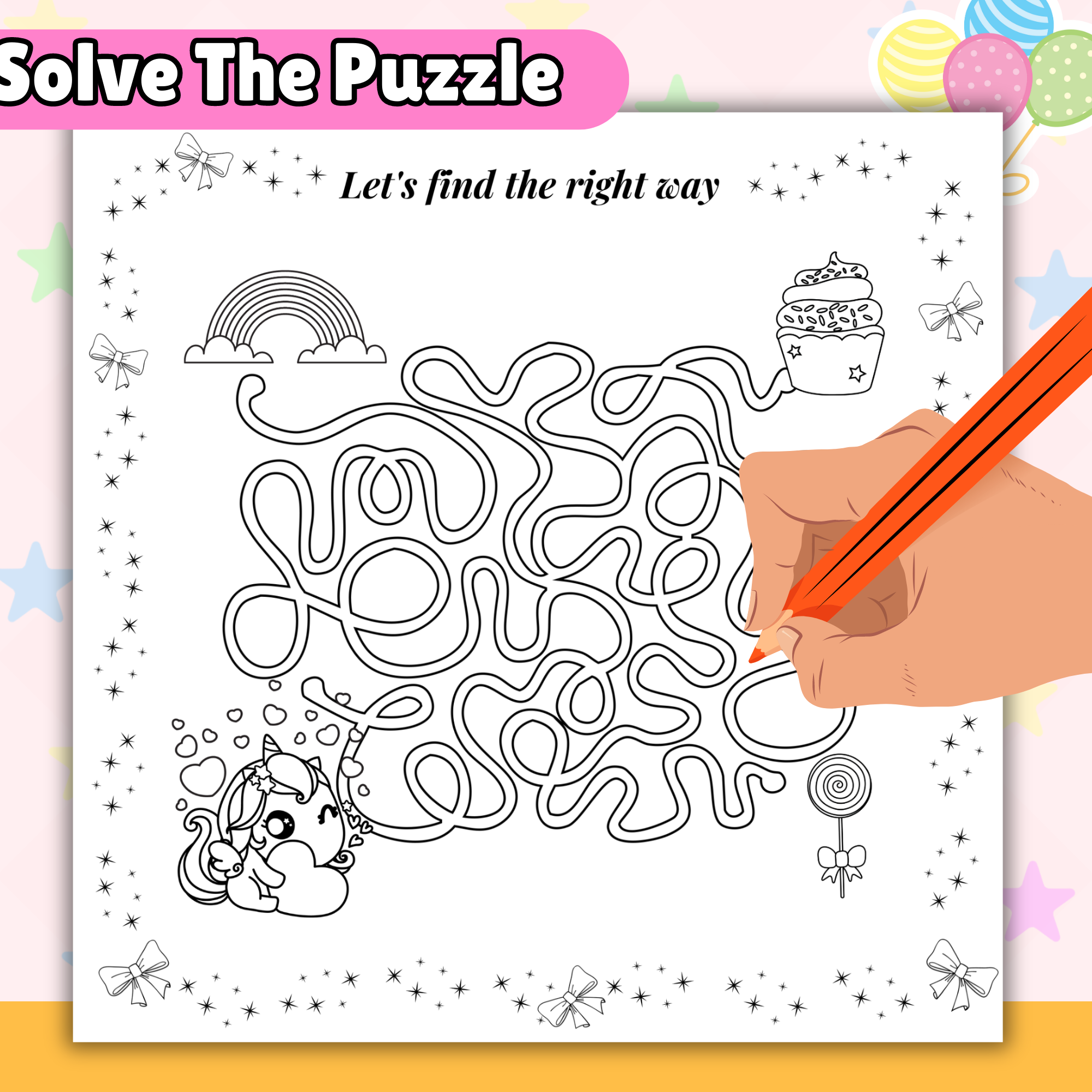 Fine Motor Maze Worksheets
