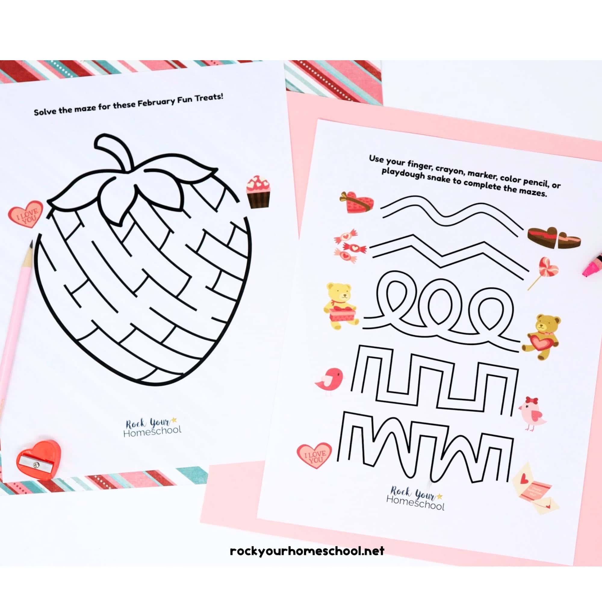 Valentine s Day Mazes For Holiday Fun Activities Free Rock 