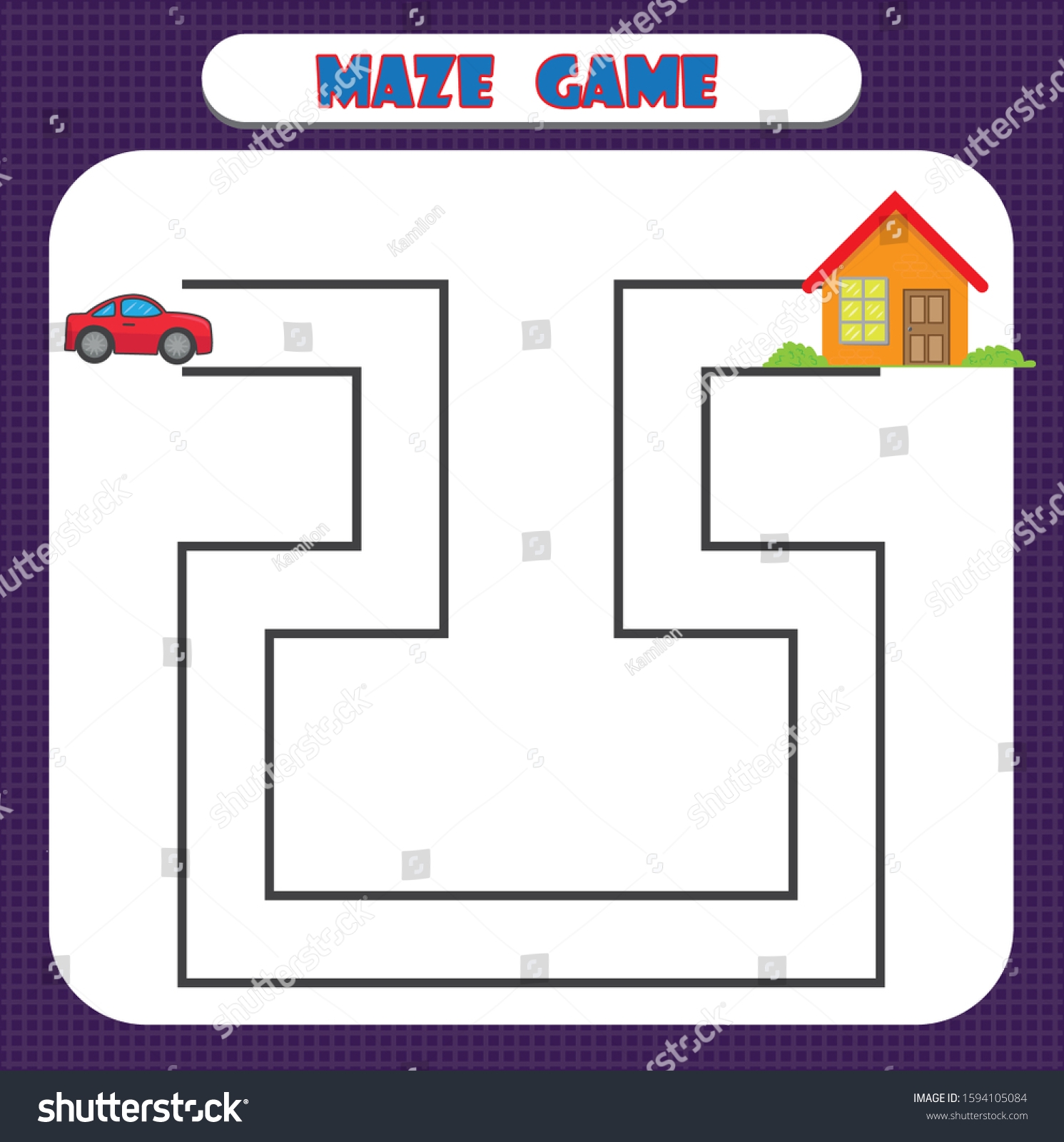 Simple Maze Worksheets Kindergarten