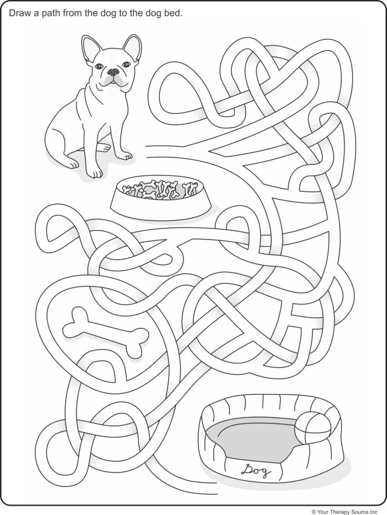 Visual Spatial Maze Freebie Your Therapy Source