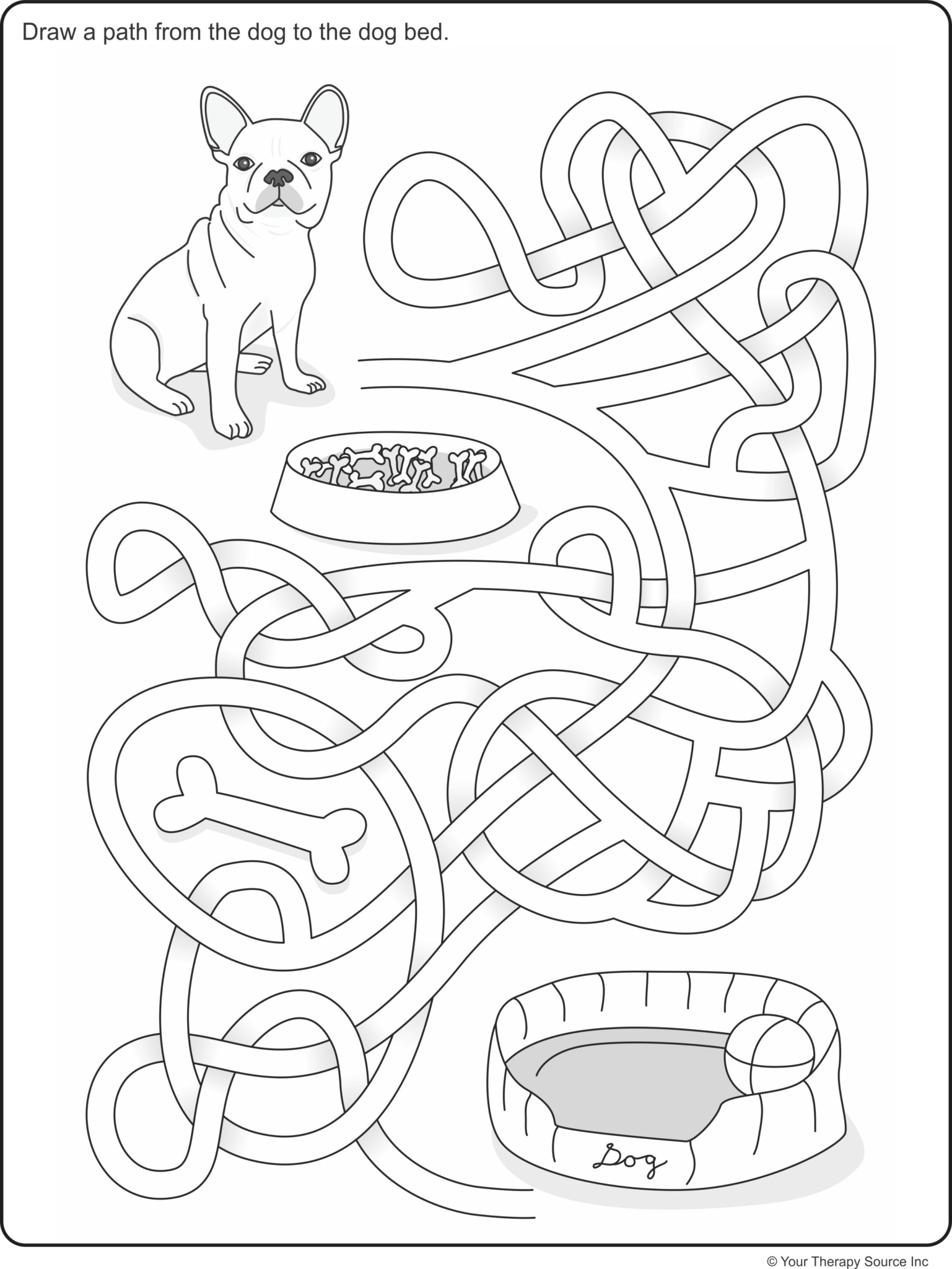 Visual Spatial Maze Freebie Your Therapy Source