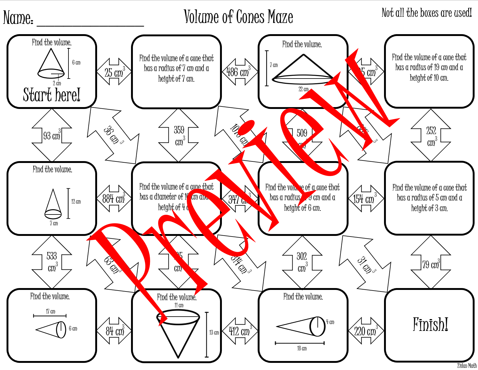 Direct Variation Maze Worksheet Answers