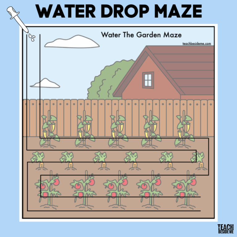 Water Drop Maze STEM Activity For Kids Teach Beside Me