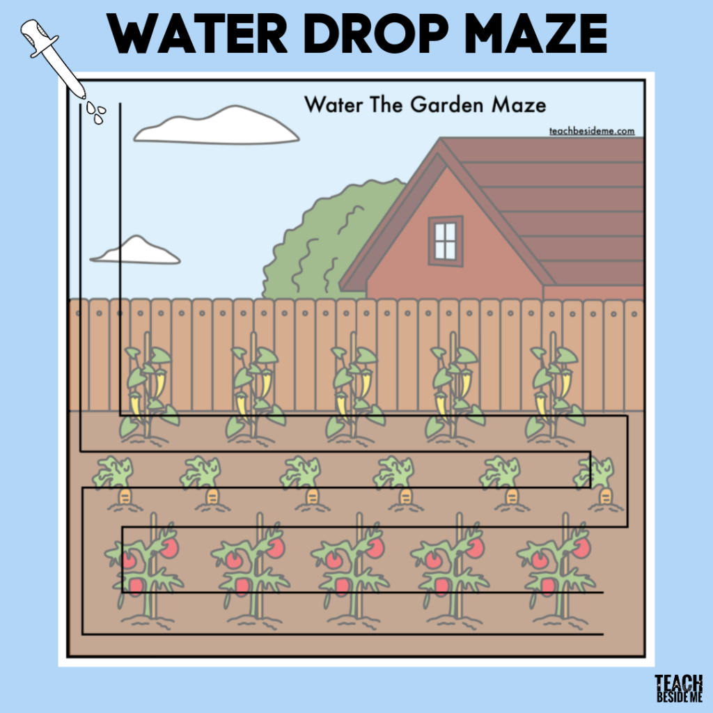 Water Drop Maze STEM Activity For Kids Teach Beside Me