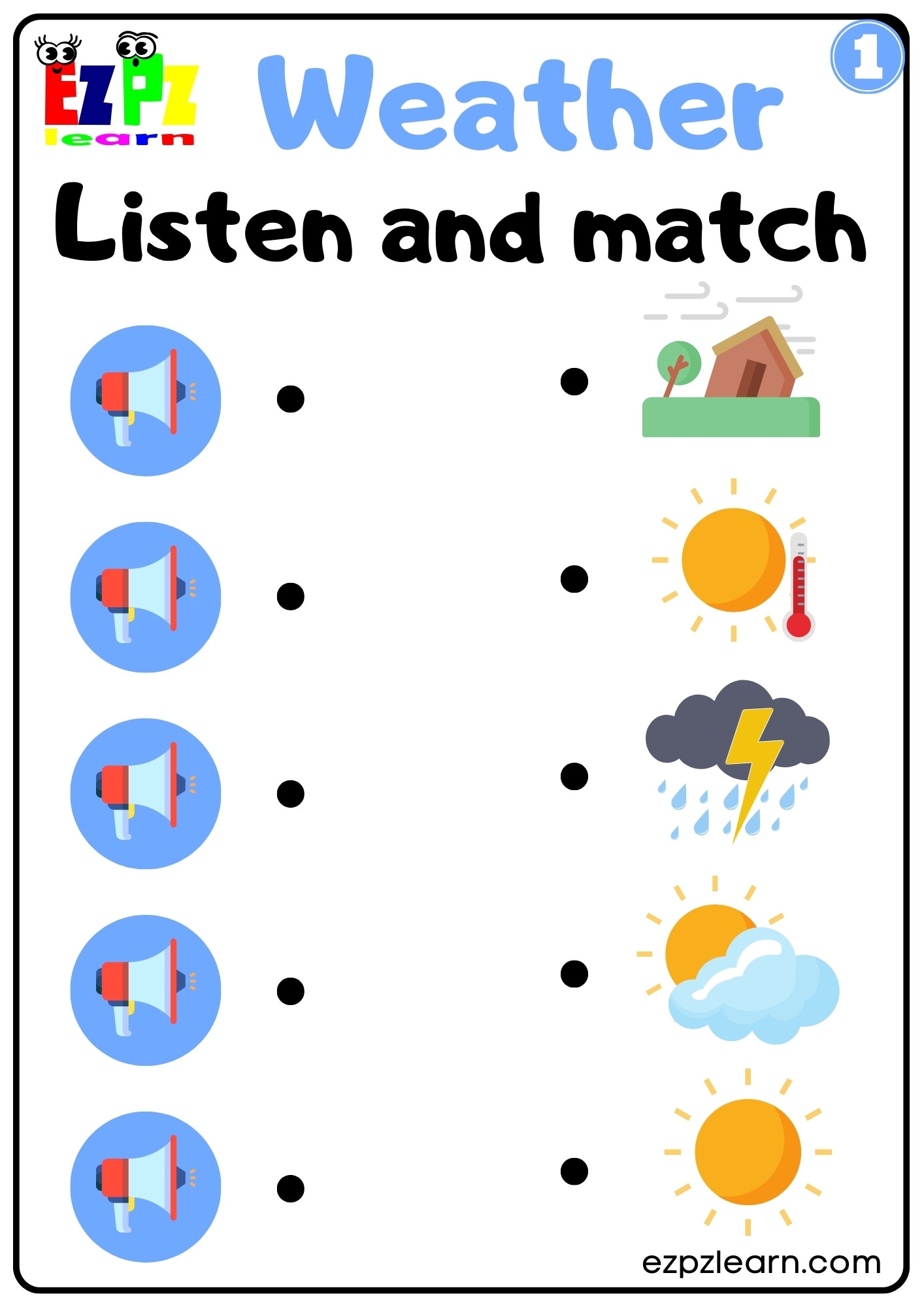 Weather Maze Worksheet