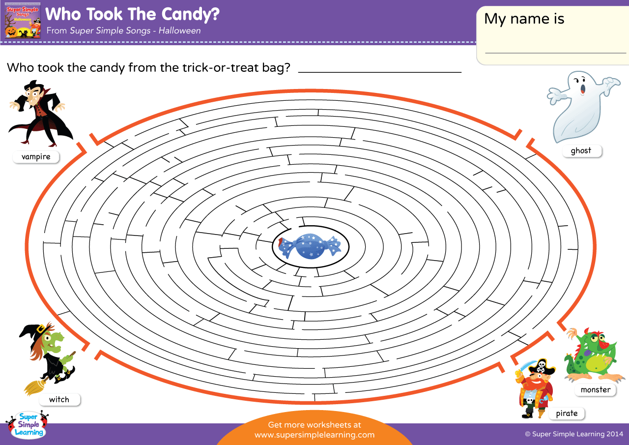 Printable Mazes And Differences Worksheets