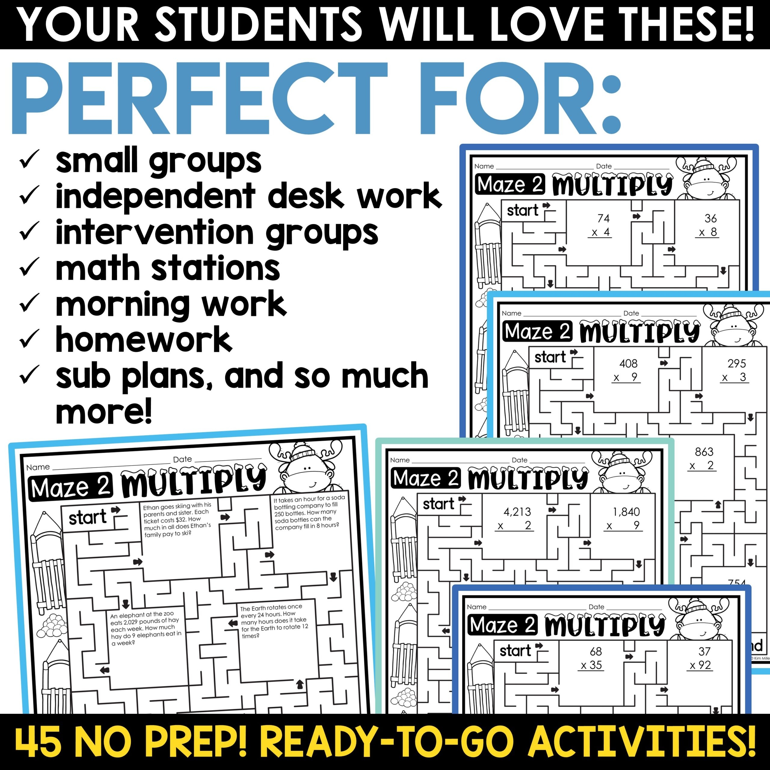 Worksheet Works Multiplication Maze