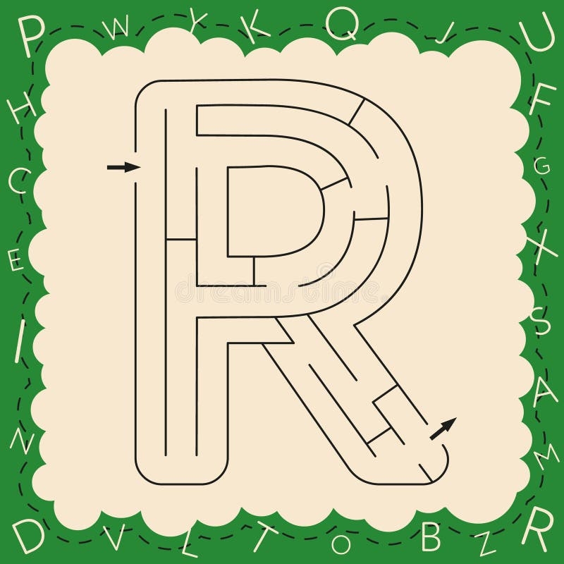 Free Worksheet On Letter R Maze